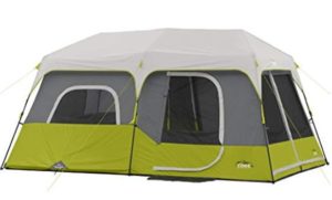 Core summer tent with cabin style and instant setup